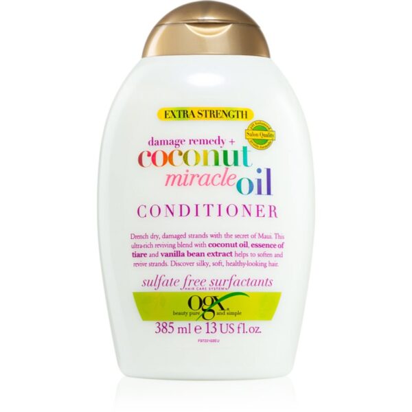 OGX Coconut Miracle Oil balsam pentru întărirea părului cu ulei de cocos 385 ml-Țena