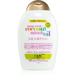OGX Coconut Miracle Oil șampon fortifiant pentru păr deteriorat cu ulei de cocos 385 ml-Țena