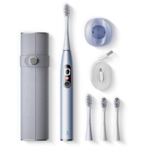 Oclean X Pro Digital periuta de dinti cu ultrasunete + capete de schimb Silver-ro