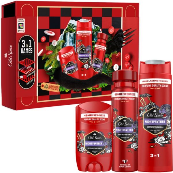 Old Spice Nightpanther Game Set set cadou pentru barbati-Țena