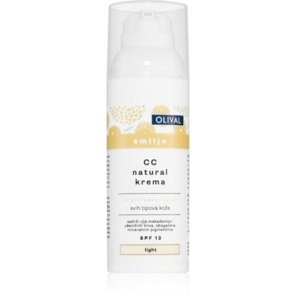 Olival Immortelle Natural crema CC hidratanta SPF 12 culoare Light 50 ml-ro