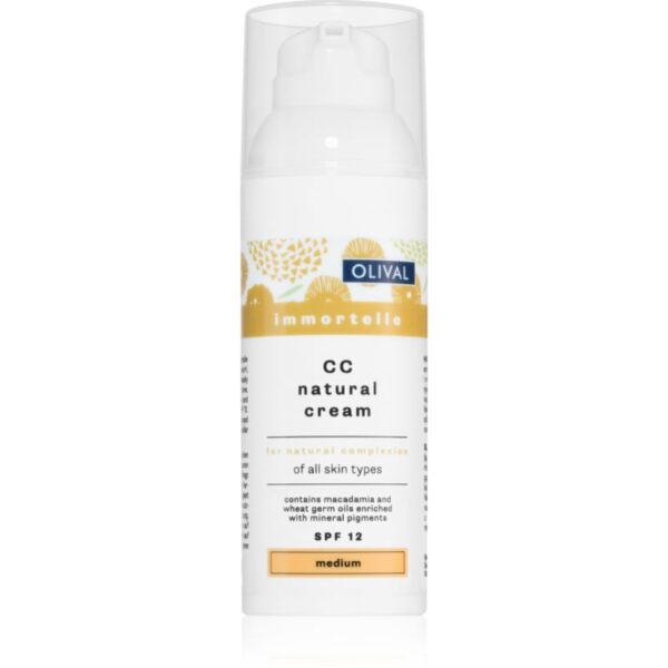 Olival Immortelle Natural crema CC hidratanta SPF 12 culoare Medium 50 ml-ro