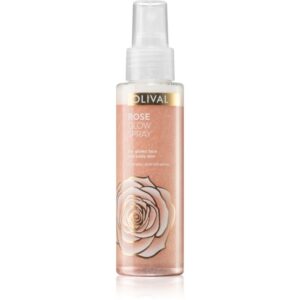Olival Rose Glow spray iluminator pentru față și corp cu particule stralucitoare 100 ml-ro
