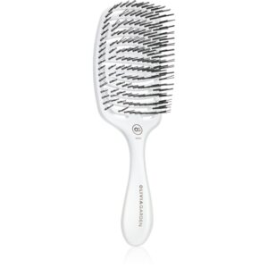 Olivia Garden ESSENTIAL CARE FLEX Medium Hair Bristles perie de par Ice White 1 buc-ro