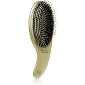 Olivia Garden Expert CURVE Board&Nylon Gold perie de par cu peri de nailon și de mistreț 1 buc-ro