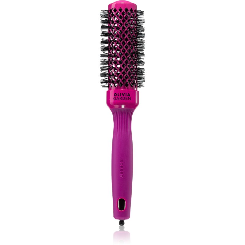 Olivia Garden Expert Shine Hot Pink perie cu ventilatie pentru păr lung 35 mm 1 buc-ro