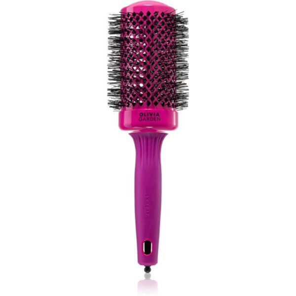 Olivia Garden Expert Shine Hot Pink perie cu ventilatie pentru păr lung 55 mm 1 buc-ro