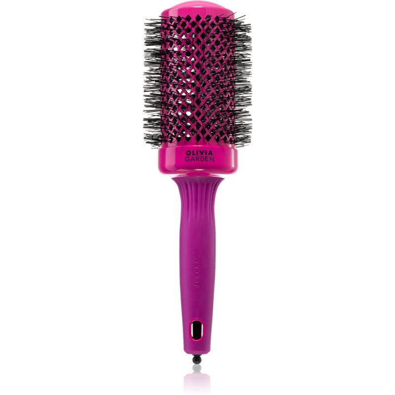 Olivia Garden Expert Shine Hot Pink perie cu ventilatie pentru păr lung 55 mm 1 buc-ro