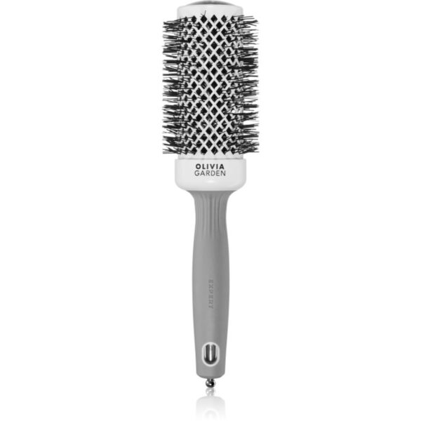 Olivia Garden Expert Shine Wavy Bristles White&Grey perie de par průměr 45 mm 1 buc-ro