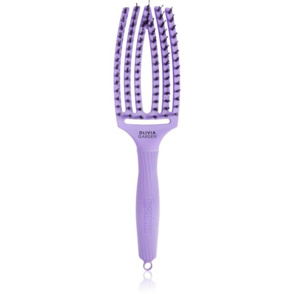 Olivia Garden Fingerbrush Bloom perie de tip paletă Lavender 1 buc-Țena