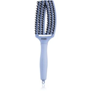 Olivia Garden Fingerbrush Boar & Nylon perie de par cu peri de nailon și de mistreț Polar Blue 1 buc-Țena