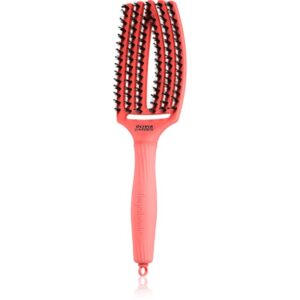 Olivia Garden Fingerbrush Boar & Nylon perie de par cu peri de nailon și de mistreț Red Confidence 1 buc-ro