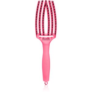 Olivia Garden Fingerbrush L´amour perie de tip paletă pentru păr Hot Pink 1 buc-Țena