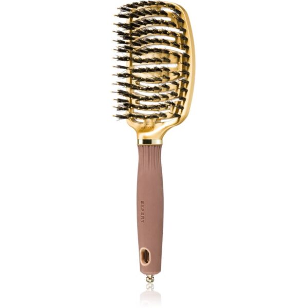 Olivia Garden NanoThermic Ceramic + Ion Flex Collection perie de par cu peri de nailon și de mistreț 1 buc-Țena