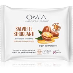 Omia Laboratories Argan del Marocco șervețele demachiante pentru make-up 20 buc-ro