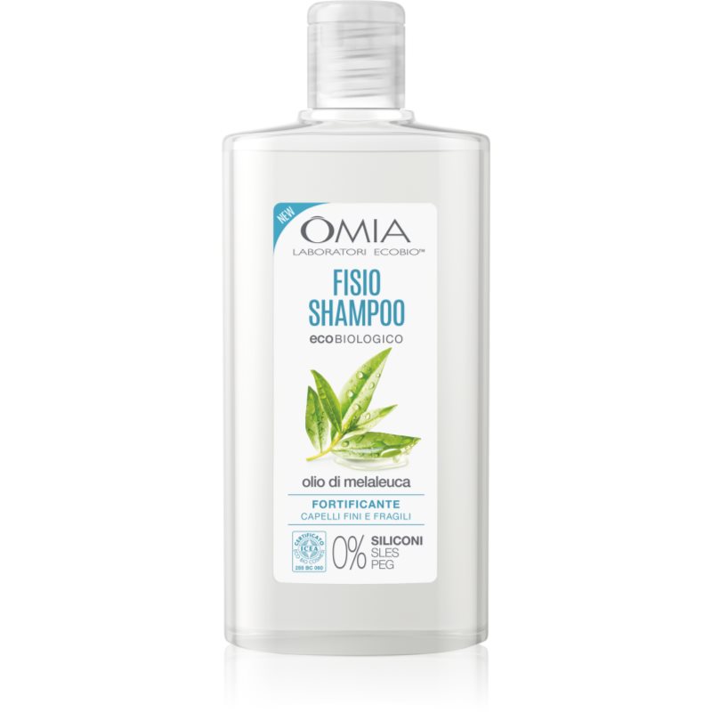 Omia Laboratories Olio di Melaleuca șampon hidratant anti-mătreață cu ulei din arbore de ceai 200 ml-Țena