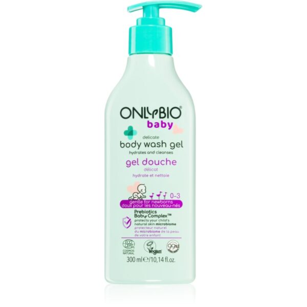 OnlyBio Baby Delicate Gel de curatare delicat pentru nou-nascuti si copii 300 ml-ro