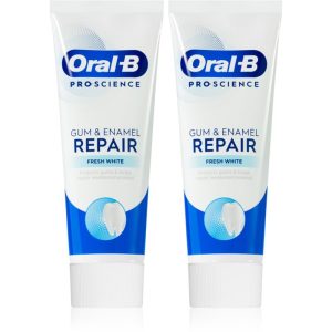 Oral B Gum & Enamel Repair Fresh White pasta de dinti pentru respiratie proaspata 2x75 ml-Țena