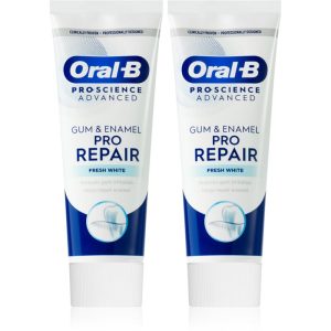 Oral B Gum & Enamel Repair Gentle Whitening pasta de dinti cu efect de albire și calmare 2x75 ml-Țena