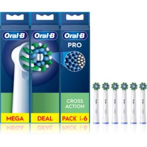 Oral B PRO Cross Action capete de schimb pentru periuta de dinti 6 buc-Țena