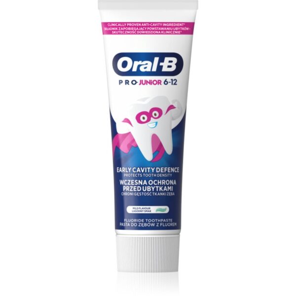 Oral B PRO Junior Pasta de dinti pentru copii. 6-12 y. 75 ml-Țena