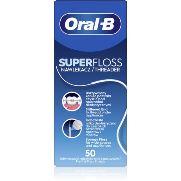 Oral B Super Floss ata dentara pentru implanturi dentare 50 buc-ro