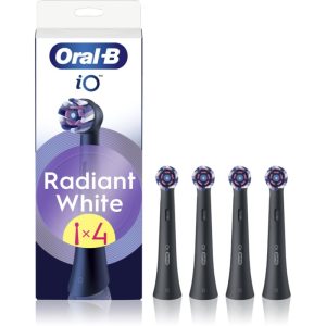Oral B iO Radiant White capete de schimb pentru periuta de dinti cu fibre de albire Black 4 buc-ro