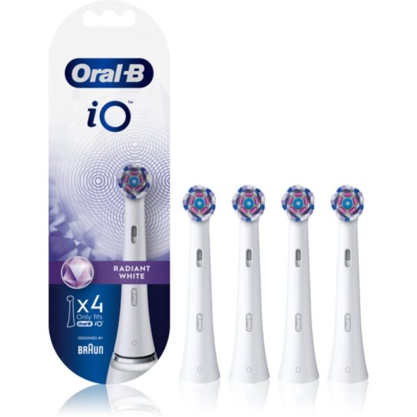 Oral B iO Radiant White capete de schimb pentru periuta de dinti cu fibre de albire White 4 buc-Țena