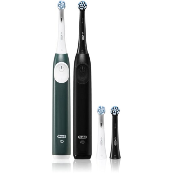 Oral B iO2 periuta de dinti electrica pachet duo Black & Dark Green 1 buc-ro