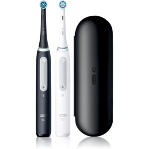 Oral B iO4 periuta de dinti electrica cu sac DUO Black & White 2 buc-ro