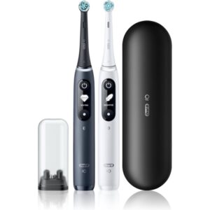 Oral B iO7 periuta de dinti electrica cu sac DUO Black & White 2 buc-Țena