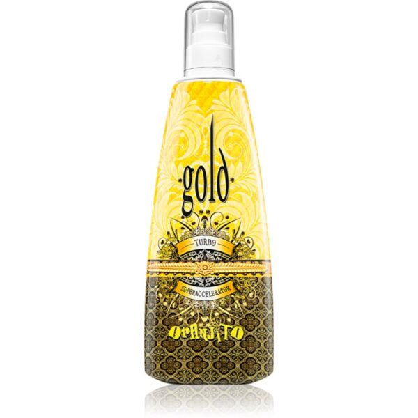 Oranjito Max. Effect Gold Turbo Lapte de bronzare la solar pentru accelerarea bronzului 250 ml-Țena
