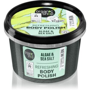 Organic Shop Algae & Sea Salt exfoliant pentru corp 250 ml-Țena