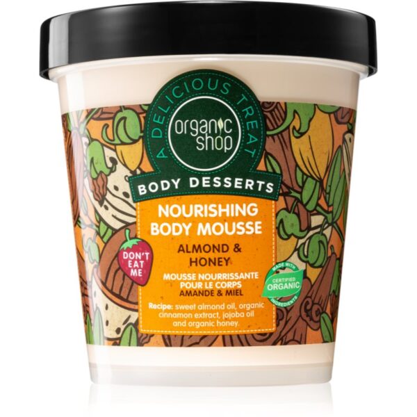 Organic Shop Body Desserts Almond & Honey spuma de corp nutritie si hidratare 450 ml-Țena