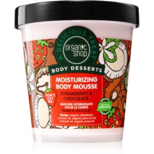 Organic Shop Body Desserts Strawberry & Chocolate spuma de corp cu efect de hidratare 450 ml-ro