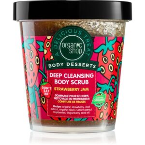 Organic Shop Body Desserts Strawberry Jam peeling de curățare profundă pentru corp 450 ml-ro