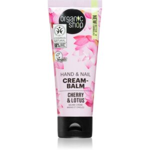 Organic Shop Cherry & Lotus balsam fortifiant pentru maini si unghii 75 ml-ro
