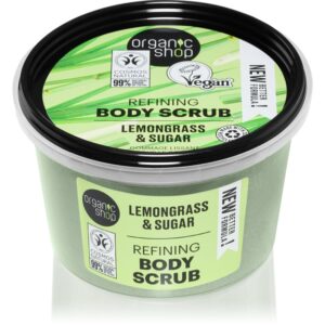 Organic Shop Lemongrass & Sugar crema delicata pentru exfoliere pentru corp 250 ml-ro