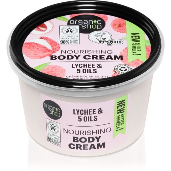Organic Shop Lychee & 5 Oils crema de corp 250 ml-Țena