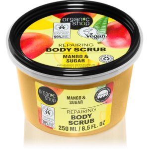 Organic Shop Mango & Sugar exfoliant corporal pentru piele mătăsoasă și netedă 250 ml-ro