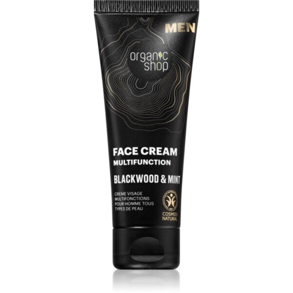Organic Shop Men Blackwood & Mint cremă multifuncțională faciale pentru bărbați 75 ml-ro