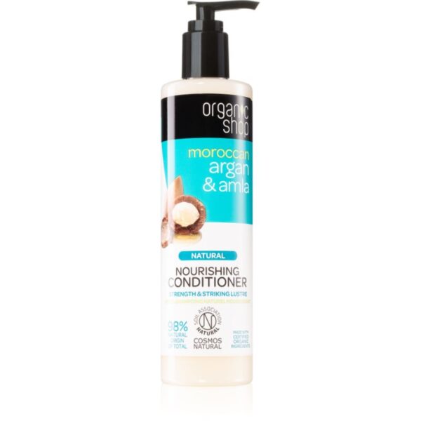 Organic Shop Natural Moroccan Argan & Amla balsam hranitor pentru par vopsit si deteriorat 280 ml-Țena