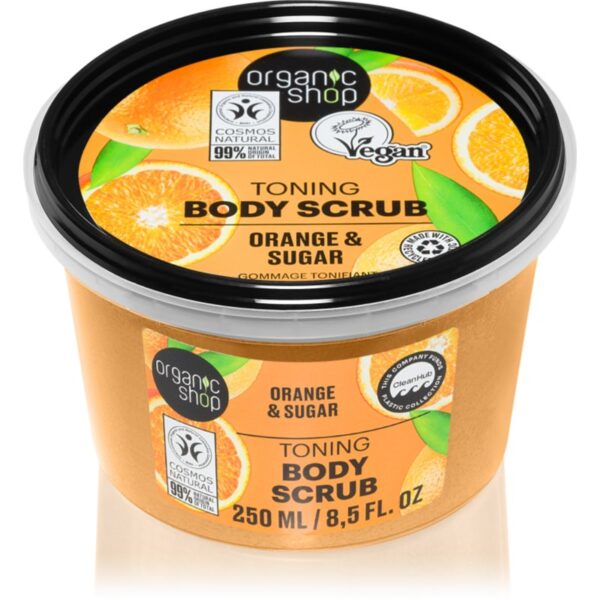 Organic Shop Orange & Sugar exfoliant tonifiant pentru corp 250 ml-ro