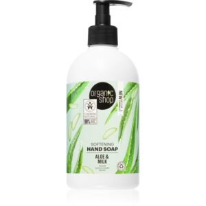 Organic Shop Organic Aloe & Milk Săpun lichid hrănitor pentru mâini 500 ml-Țena