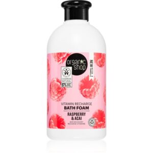 Organic Shop Organic Raspberry & Acai spumă de baie cu vitamine 500 ml-ro