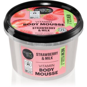 Organic Shop Strawberry & Milk spuma de corp 250 ml-Țena