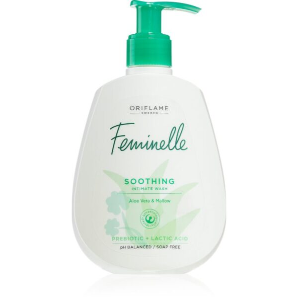 Oriflame Feminelle Soothing Gel pentru igienă intimă cu efect calmant Aloe Vera & Mallow 300 ml-ro