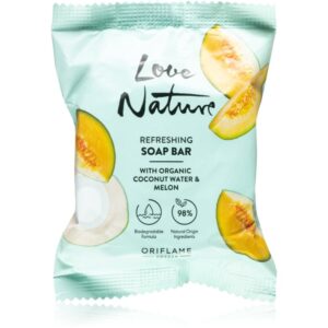 Oriflame Love Nature Coconut Water & Melon săpun solid pentru curățare 75 g-Țena