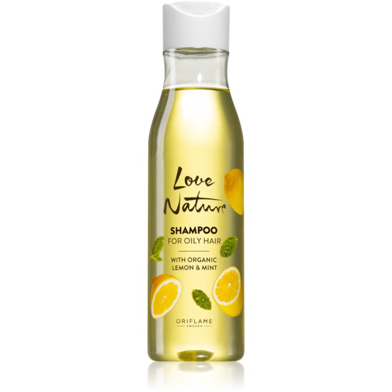 Oriflame Love Nature Organic Lemon & Mint curatarea profunda a scalpului pentru par gras 250 ml-ro