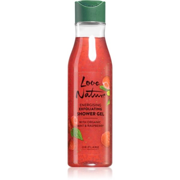 Oriflame Love Nature Organic Mint & Raspberry gel de dus exfoliant 250 ml-ro